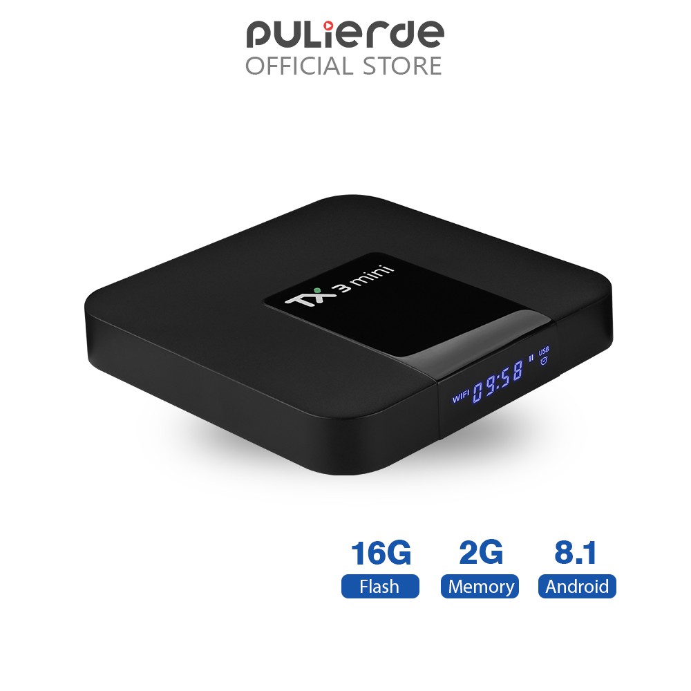 Đầu TV BOX PULIERDE TX3 mini 2G DDR 16G FLASH S905W2 Android 11 4K KODI kèm phụ kiện