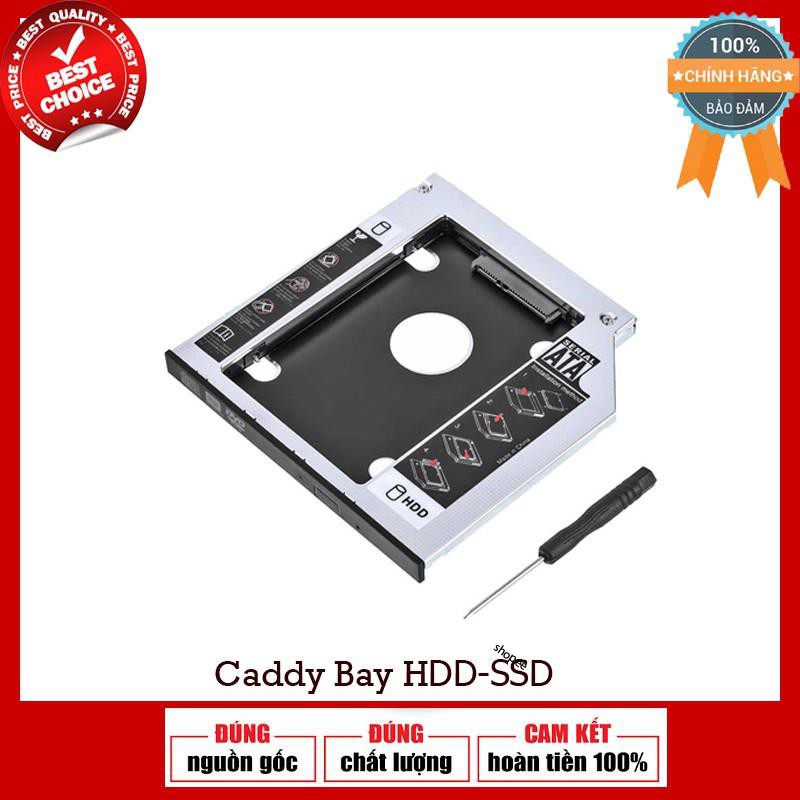 Khay Ổ Cứng Caddy Bay HDD SSD SATA 3 9.5mm/12.7mm - Giải Pháp Lắp Ổ Cứng Thứ 2 cho Laptop