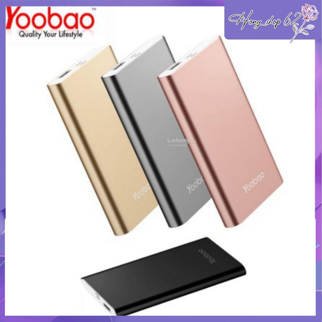 [BH 12 tháng] Sạc dự phòng Yoobao 10000mAh PL10 - 2 cổng vào (Lightning và Micro USB)