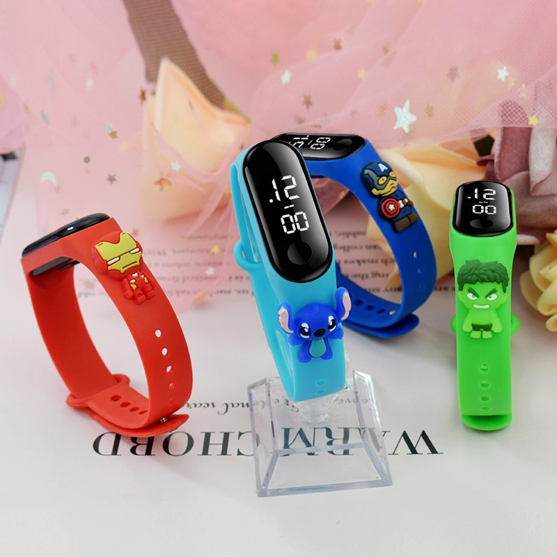 1 Đồng Hồ Đeo Tay Hoạt Hình Cho Bé