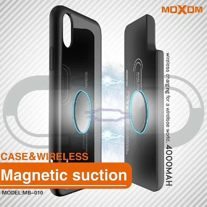 ⚡️Sạc Nhanh Gọn Cho IphoneX/8Plus⚡️Ốp lưng tích hợp Pin sạc dự phòng không dây Moxom cho iPhone X/8Plus Wireless Charge