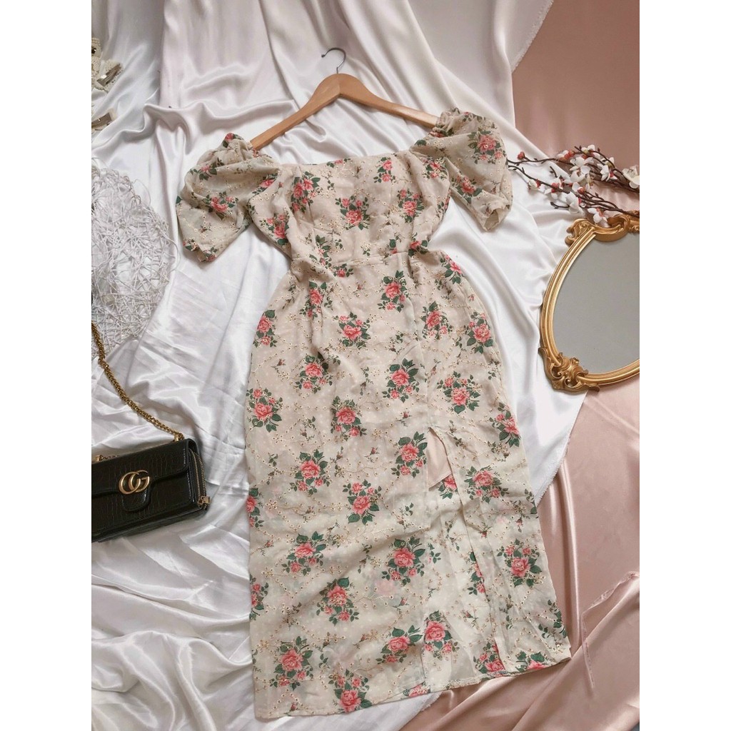 Đầm hoa dáng dài, đầm voan mát mẻ cho mùa hè sôi động, hàng đẹp chuẩn bán shop, phom dưới 52kg | BigBuy360 - bigbuy360.vn