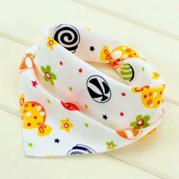 [Giá sỉ] Khăm Yếm Cotton Cao Cấp Có Cúc Mở Cho Bé