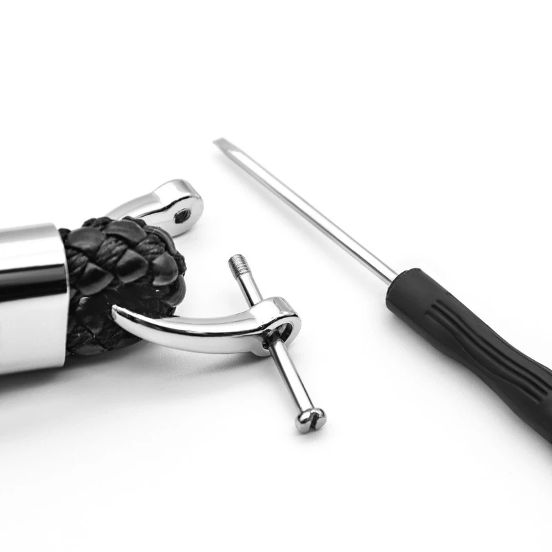 Móc khóa dây da bện cho xe ô tô Toyota Honda Mitsubishi Siuki Ford Chevrolet Kia Mini Lexus