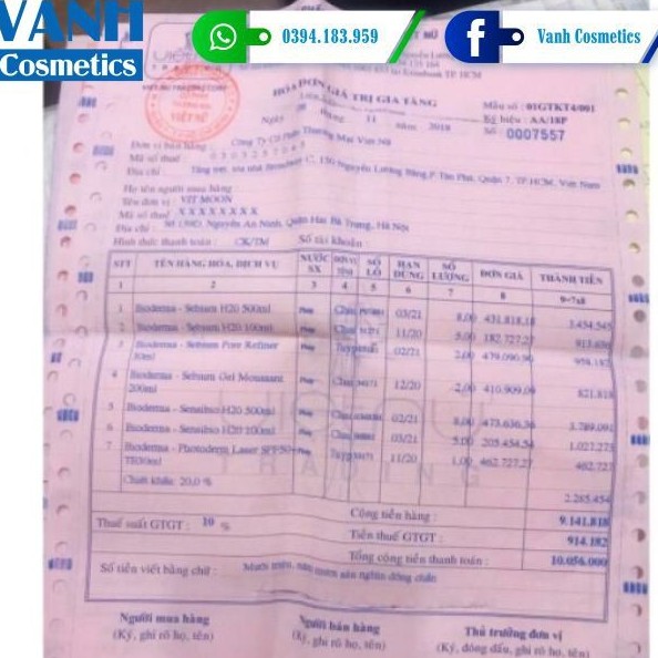 Nước Tẩy Trang Bioderma Crealine H2O 100ml - 500ml - 1000ml | BigBuy360 - bigbuy360.vn