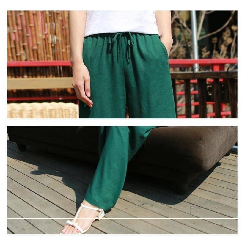 Women Straight Leg Pants High Waist Belt Loose Long Pants | BigBuy360 - bigbuy360.vn