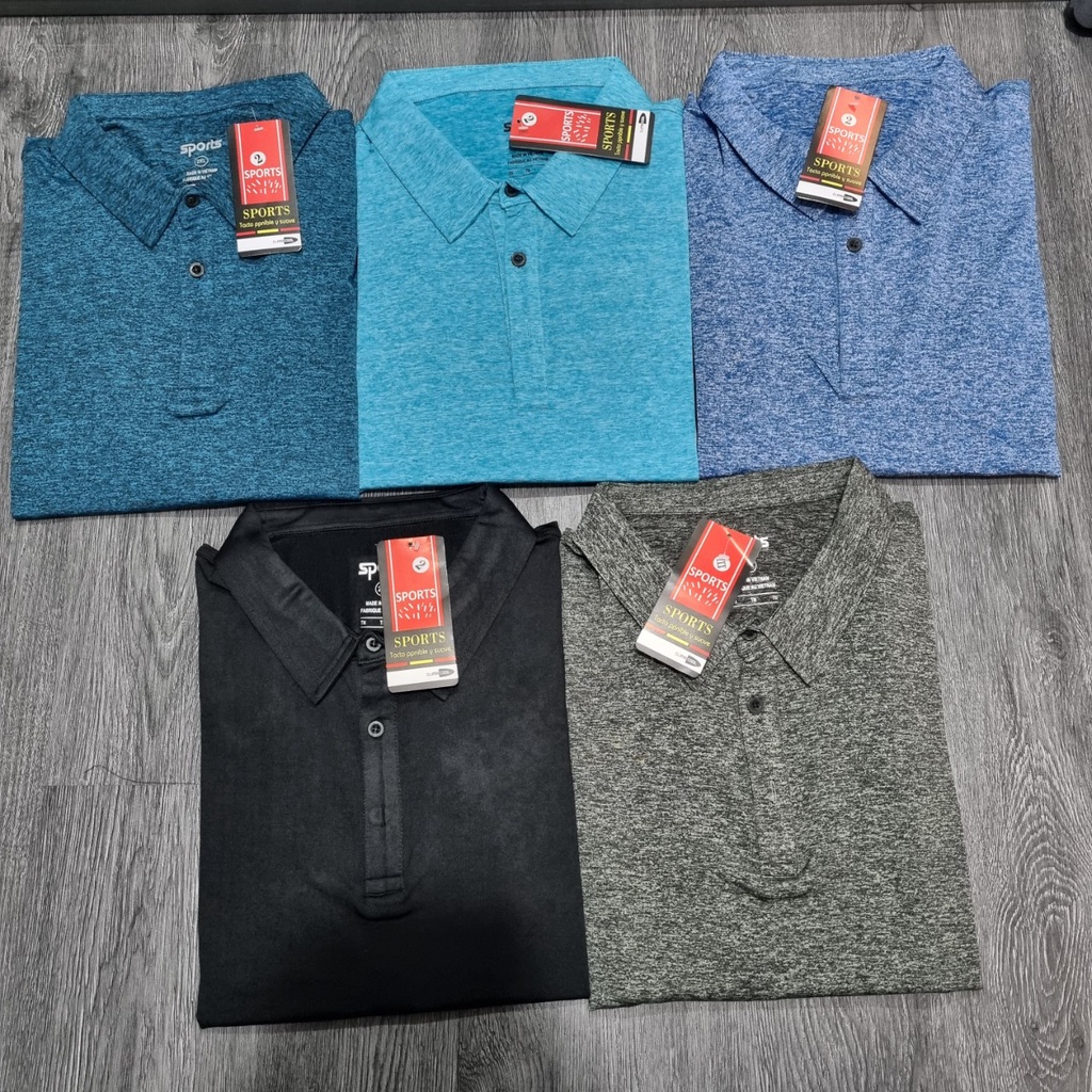 Áo thun POLO nam bigsize 80 - 140kg - vải thun đốm