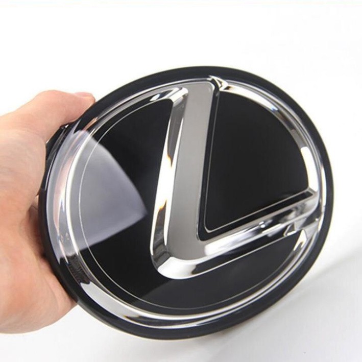 Sản Phẩm Logo biểu tượng sau xe Lexus đường kính 120MM, 110MM, 100MM, chất liệu nhựa PMMA + phủ thủy tinh hữu cơ .