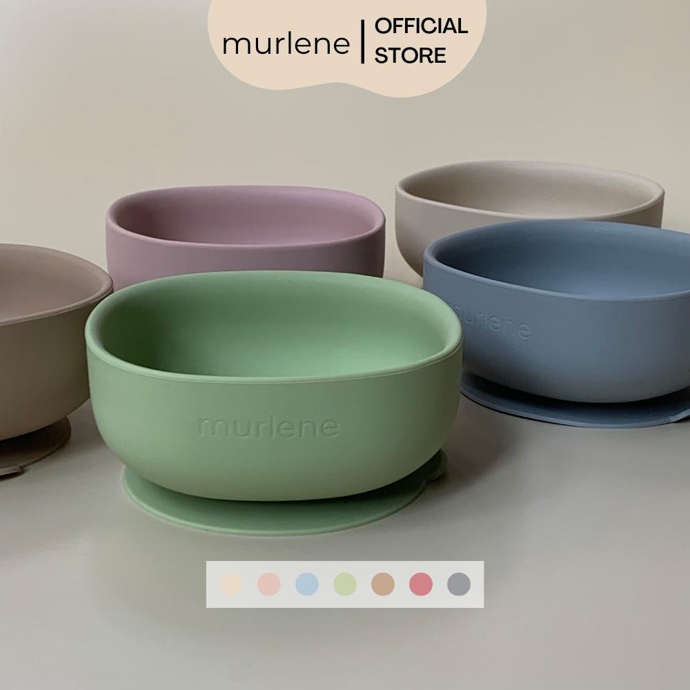 Murlene - Bát ăn dặm silicone cao cấp cho bé có đế hít chống lật