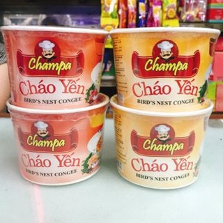 CHÁO YẾN CHAMPA VỊ GÀ - THỊT BẰM - TÔM HÙM - CÁ HỒI HỘP 55G