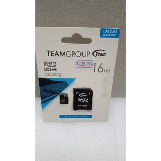 Thẻ Nhớ Micro SDHC Team Group 16GB Class 10 | Thẻ nhớ điện thoại | Bộ nhớ micro SD
