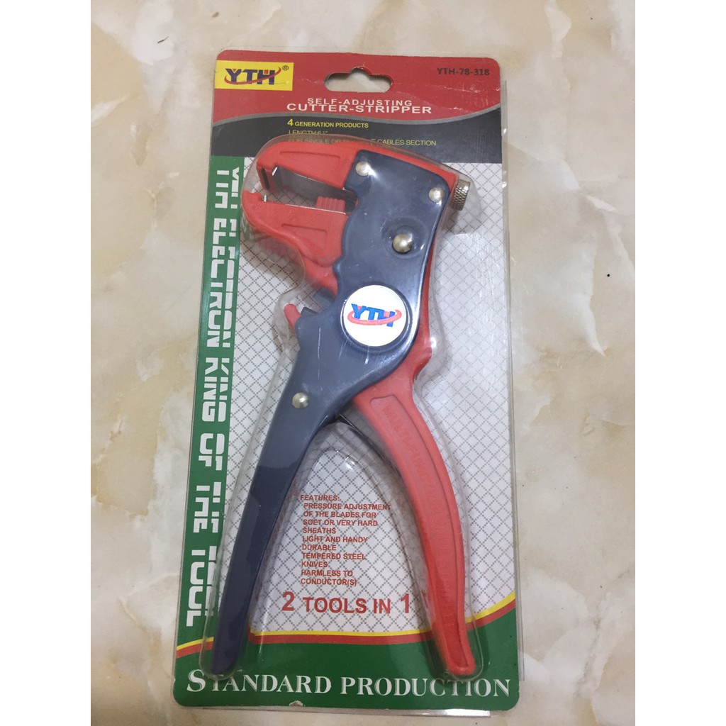 Kìm tuốt cắt dây điện mỏ quạ YTH cao cấp