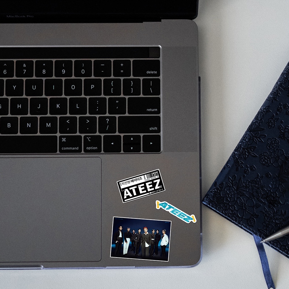 Miếng dán trang trí điện thoại laptop vali hình nhóm nhạc ATEEZ