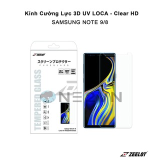 [Zeelot] Kính Cường Lực cho Samsung Galaxy Note 9/8 Công Nghệ Keo UV LOCA - Hàng Chính Hãng
