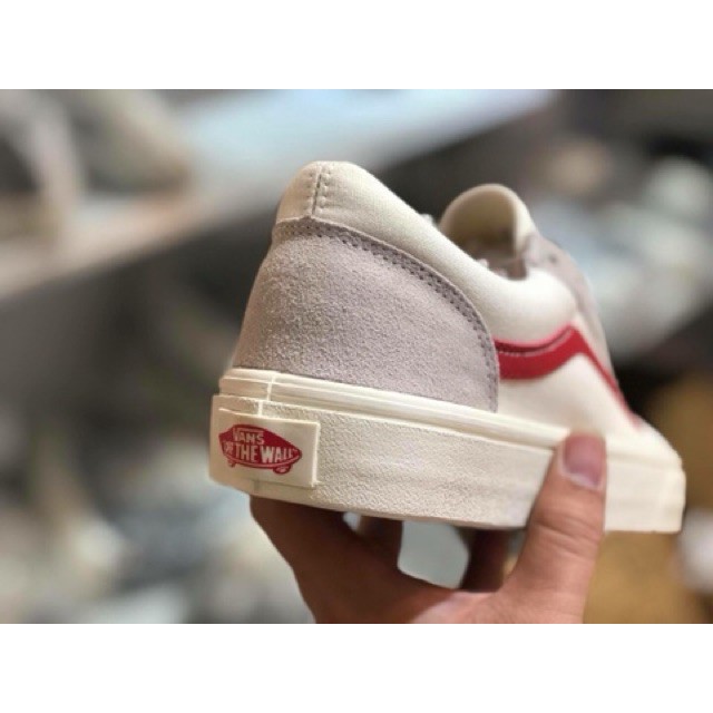 Giày Sneaker Vans Kelly Trắng Đỏ