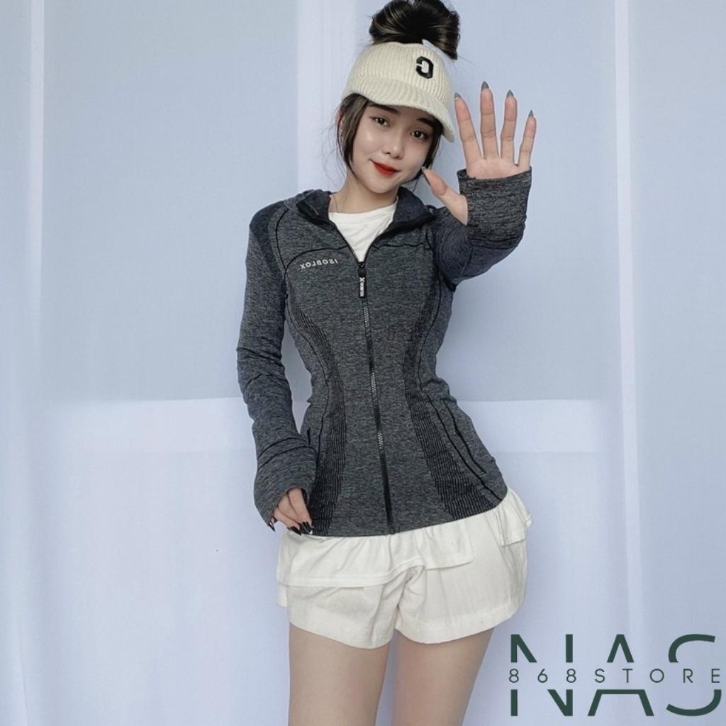 Áo Khoác Gym Nữ,Áo Khoác Quảng Châu Thun Dệt Cao Cấp Ôm Body Thể Thao Nữ MS013