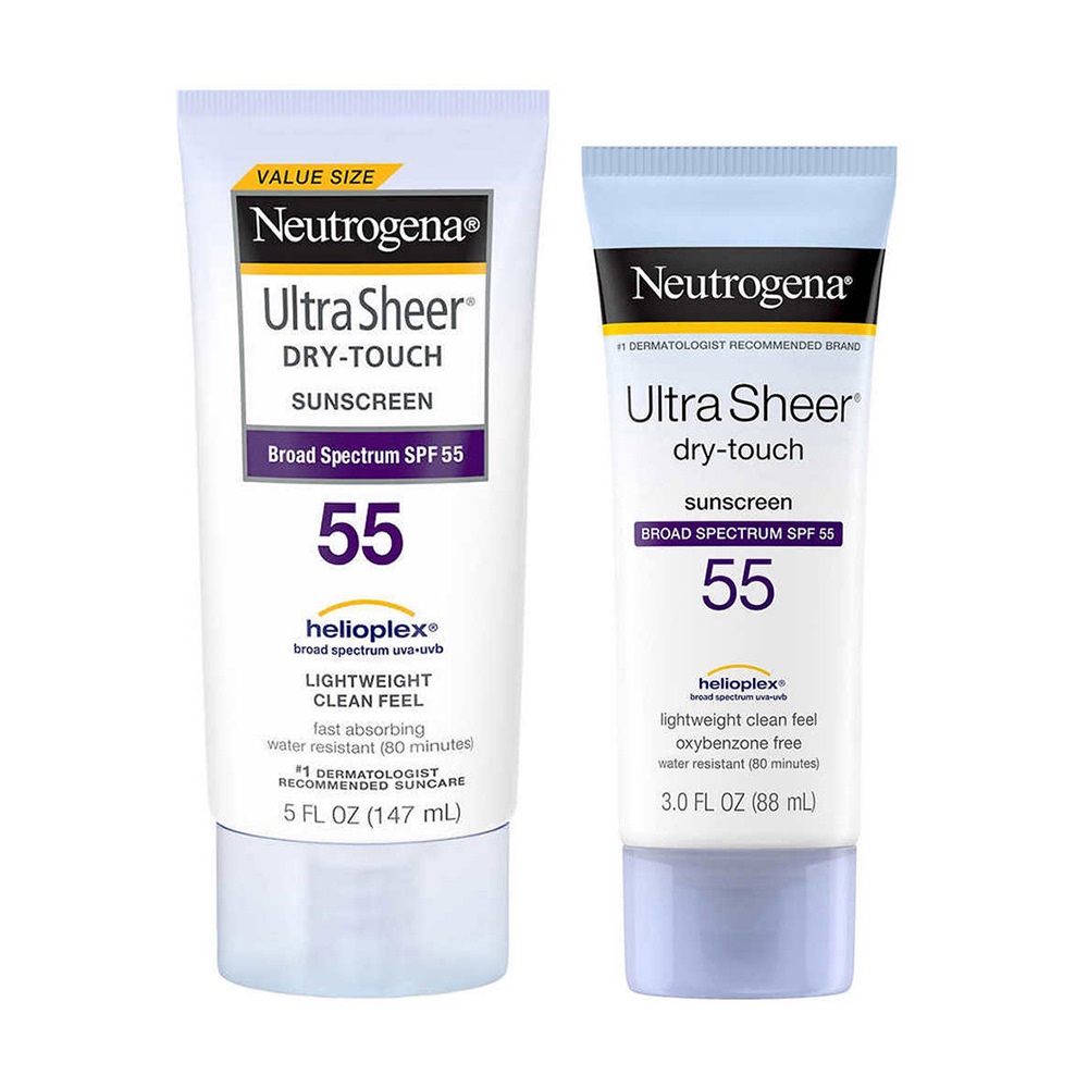 Combo kem chống nắng Neutrogena Ultra Sheer Dry-Touch Sunscreen SPF55 (147ml+88ml)