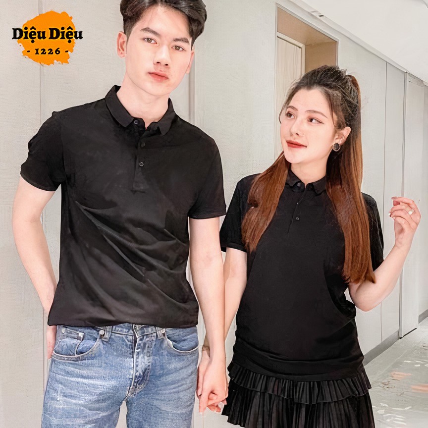 ÁO THUN POLO NAM NỮ ÁO ĐÔI CHẤT COTTON CÁ SẤU BASIC NGẮN TAY CỔ BẺ kèm ảnh thật - Diệu Diệu 1226 | BigBuy360 - bigbuy360.vn