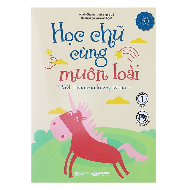 Sách - Combo Vui Học Viết Chữ  +  Học Chữ Cùng Muôn Loài - Vở tập viết cho bé vào lớp 1 - Crabit Kidbooks