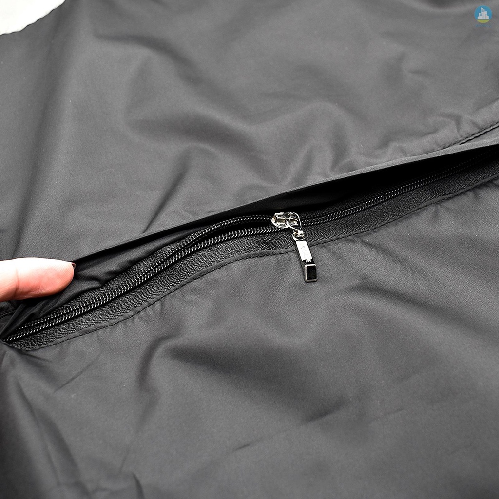 Áo khoác tay dài phản quang chống gió chống thấm tiện dụng cho người đi xe đạp