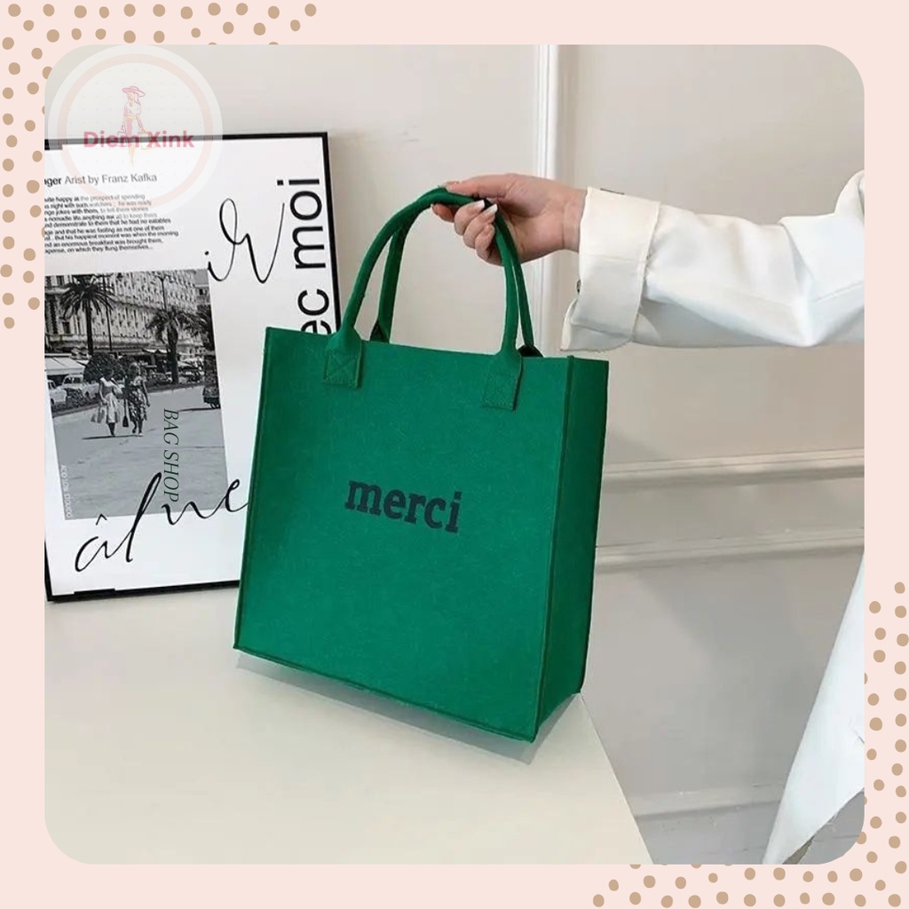 Túi đeo vai, túi merci vải ni nhiều màu siêu hot năm 2022- Diem Store- Tsx068-11- T6