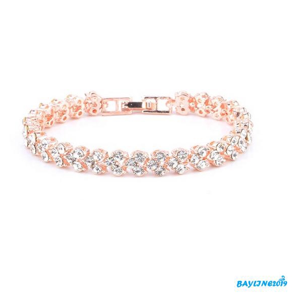 Vòng Tay Mạ Vàng Bạc Đính Đá Nhân Tạo Thời Trang