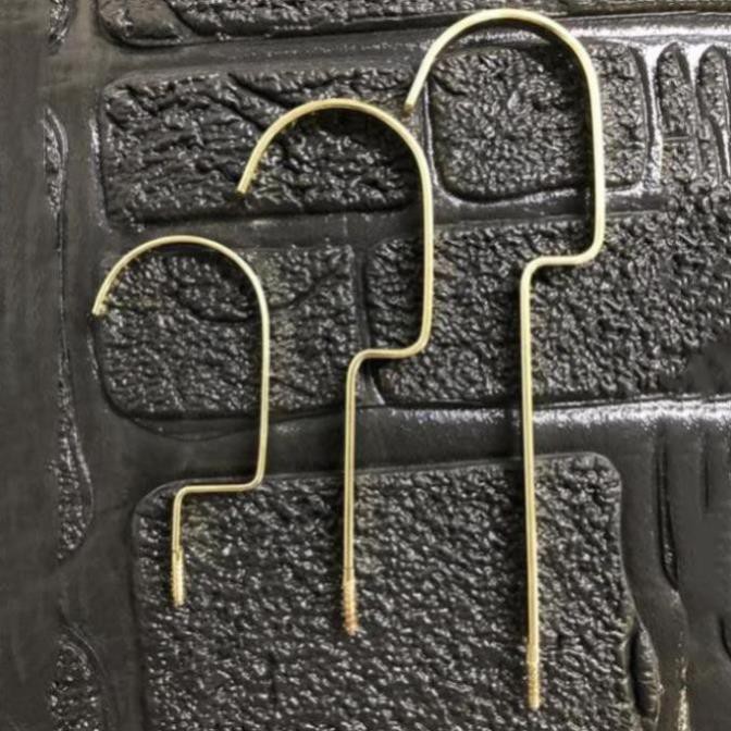 Đầu móc kim loại gắn móc áo gỗ