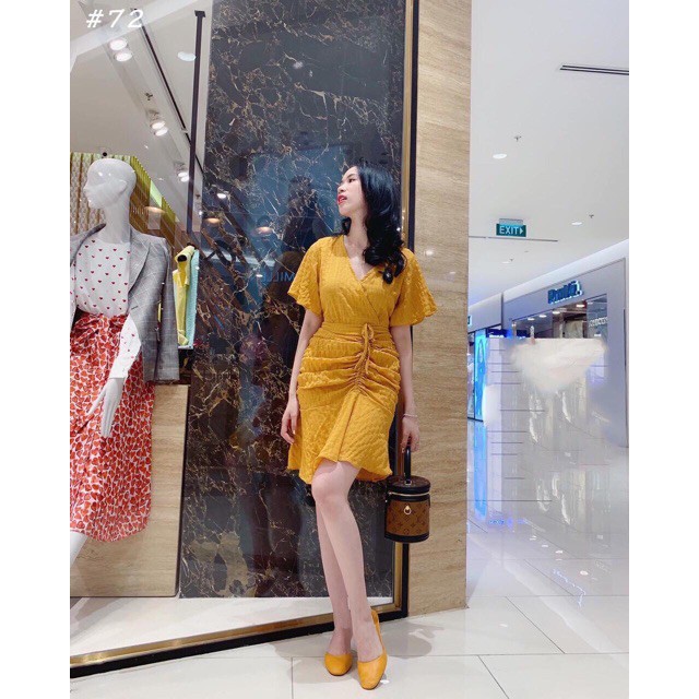 [Mã SR14MAY5 giảm 20K đơn 50K] Đầm nữ / Váy đuôi cá màu vàng rút dây hông đi biển, đi chơi siêu xinh cho chị em | BigBuy360 - bigbuy360.vn