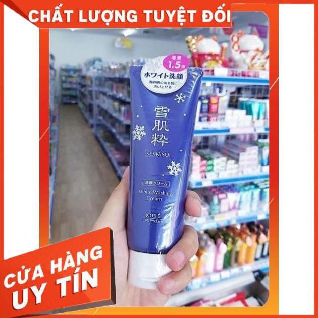 [Hàng chính hãng] Hàng auth Sữa rửa mặt Kose Sekkisei White Washing Cream 120gr