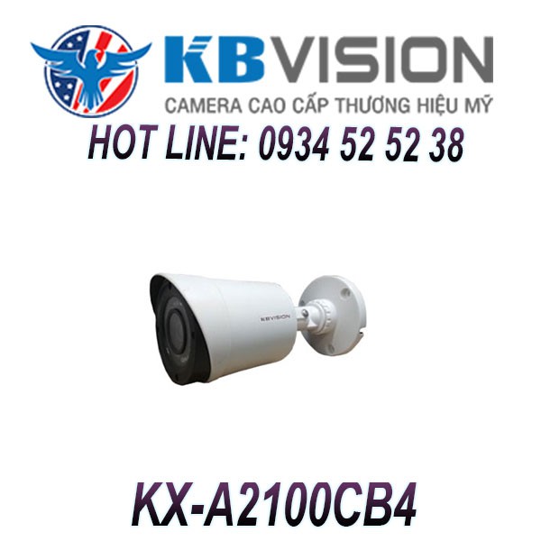 Camera quan sát HD ANALOG KBVISION KX-2100CB4 ( 2.0 Megapixel, hồng ngoại 20m )