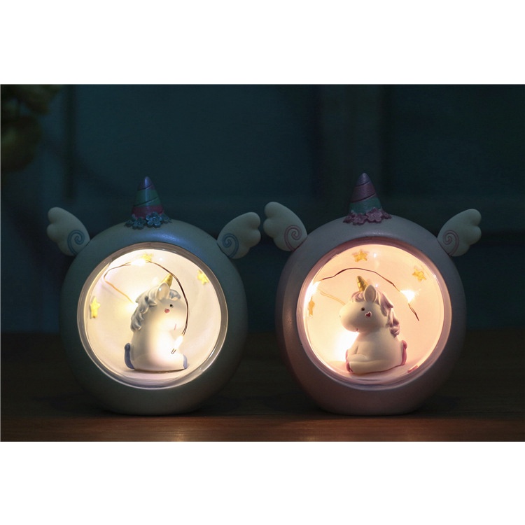 [Rẻ vô địch] Đèn ngủ kỳ lân đáng yêu - trang trí căn phòng vintage decor siêu dễ thương