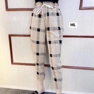 Quần đũi kẻ v gấu - th/l