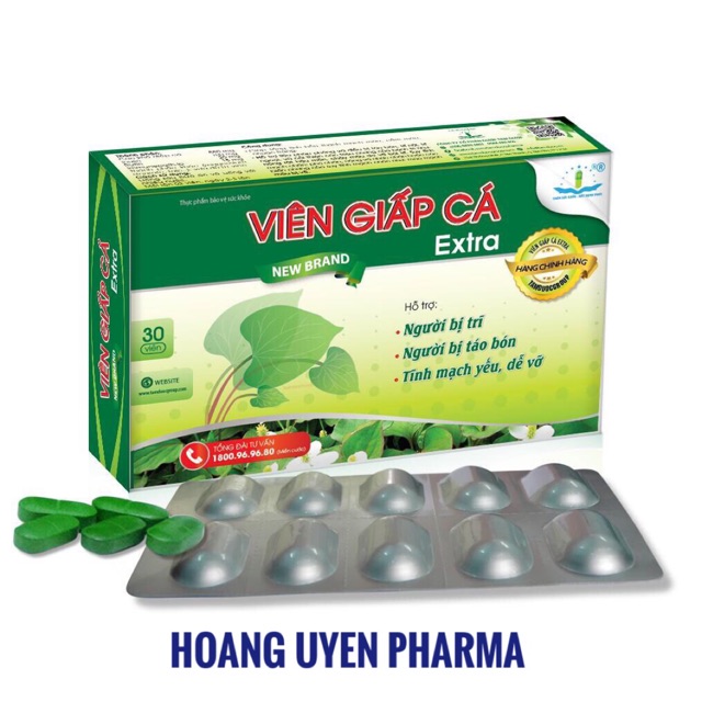 Viên giấp cá Extra Tâm Dược - Hộp 30 viên
