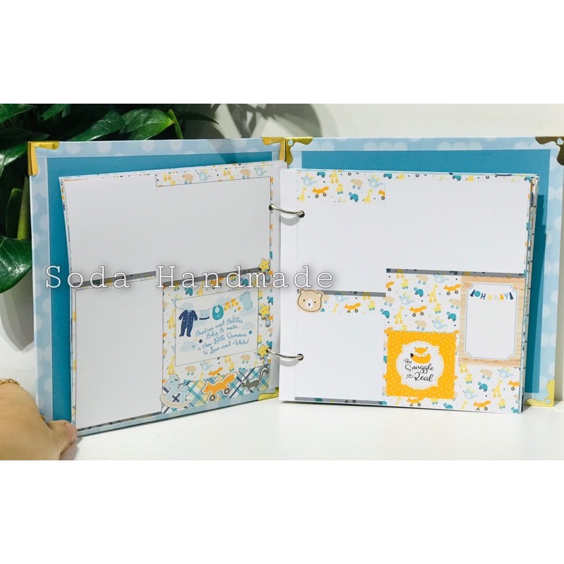 Album ảnh nghệ thuật cho bé -[Miễn Phí in Tên- Mẫu độc Quyền]Baby photobook