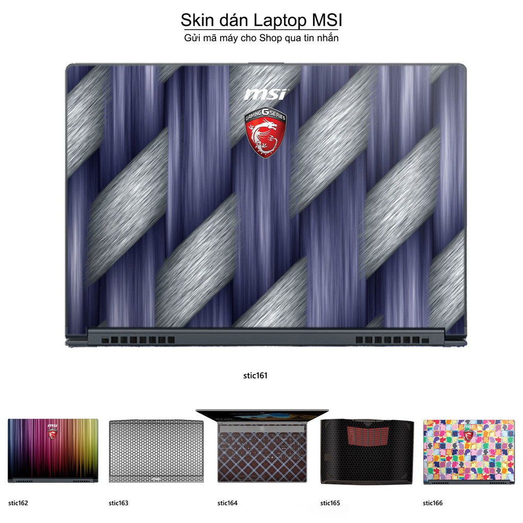 Skin dán Laptop MSI in hình Hoa văn sticker nhiều mẫu 27 (inbox mã máy cho Shop)