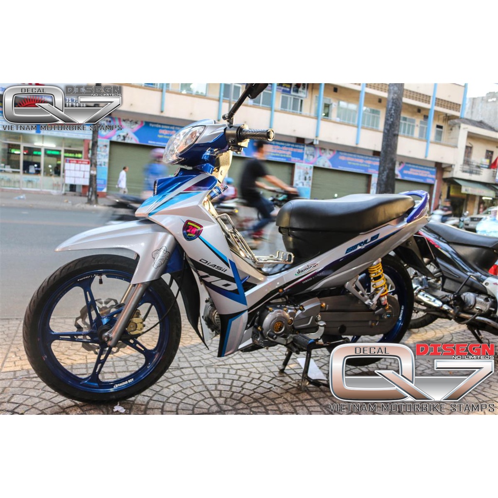 Tem Rời Sirius 110 Xanh bạc