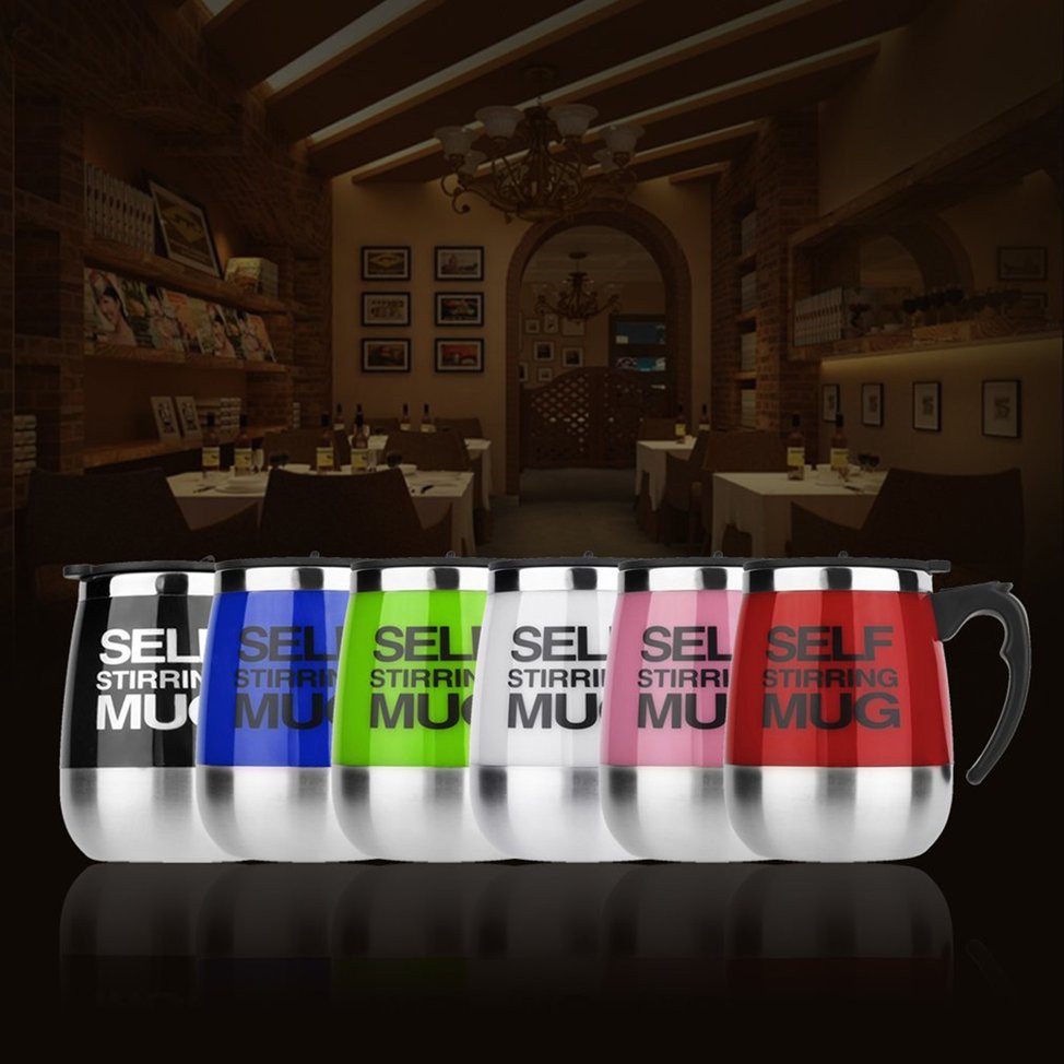 Cốc cà phê bằng thép không gỉ tự động khuấy tiện lợi