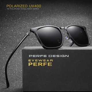 Mắt kính nam PERFE tròng polarized phân cực chống chói chống tia UV400 tặng kèm hộp và khăn lau - MK1921