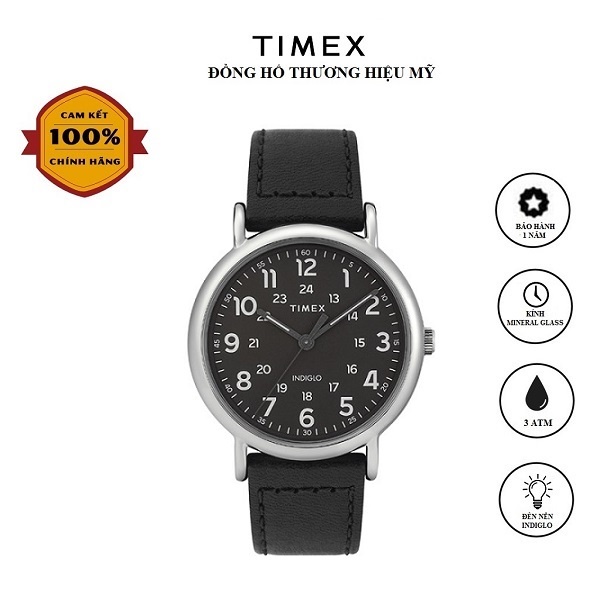 Đồng hồ Nam Timex Weekender 40mm 2-Piece Quick-Release - TW2T30700 Dây Da - Chính Hãng