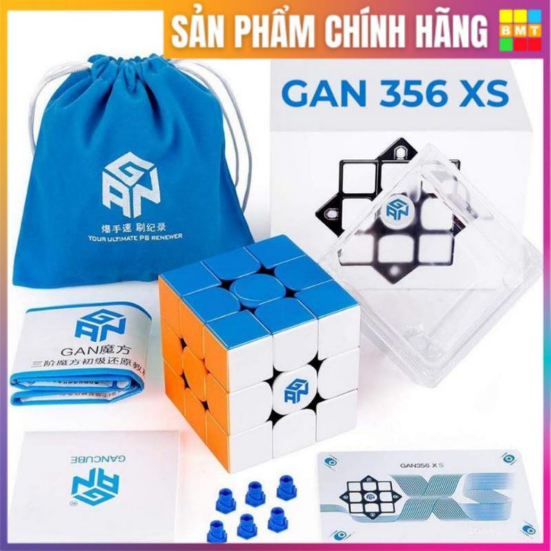 Rubik 3x3 GAN 356 XS, Rubic 3 Tầng Có Nam Châm, Đồ Chơi Thông Minh Cho Trẻ Em