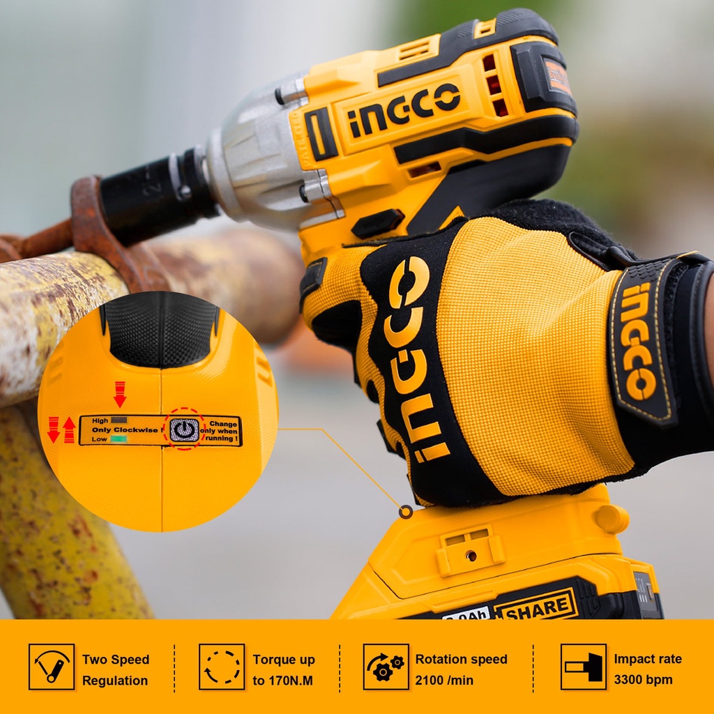 20V Máy bắt vít dùng pin Ingco CIRLI2002