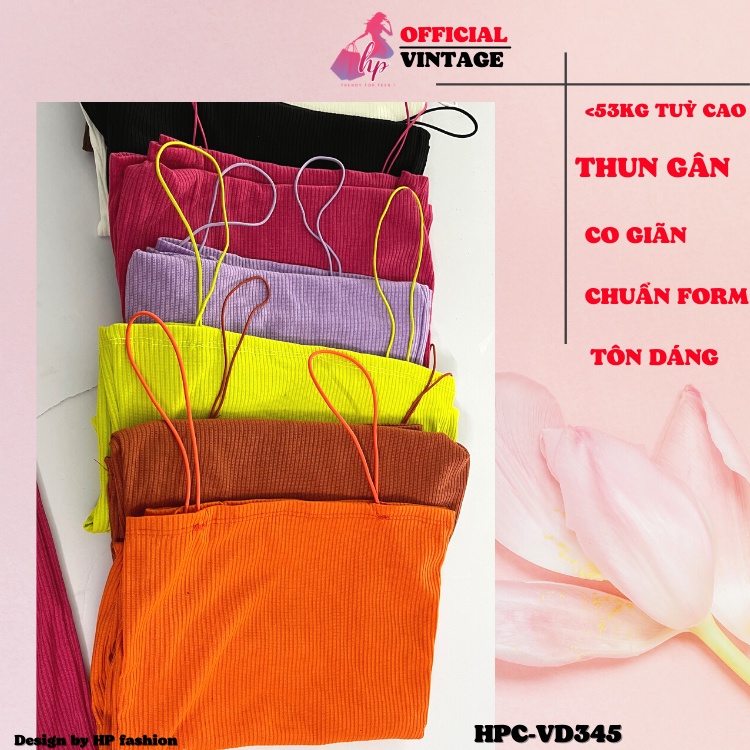 Đầm 2 dây bún nữ body, váy dáng ngắn thun gân đủ màu sang chảnh dự tiệc - VD345