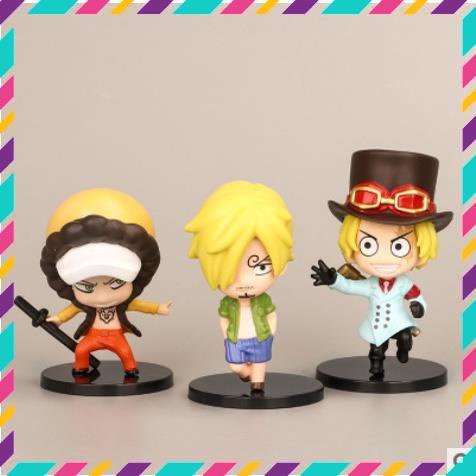 Mô Hình Nhân Vật OnePiece, Luffy, Zoro, Sanchi ChiBi, Cao 12,5cm - Trang Trí Decor Phòng Học - Tượng Figure One Piece
