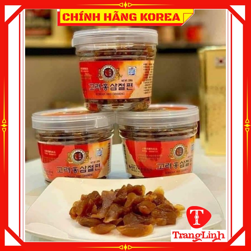 Hồng sâm lát tẩm mật ong 6 năm, cốc 200gr - Sâm lát mật ong hàn quốc - tranglinhkorea