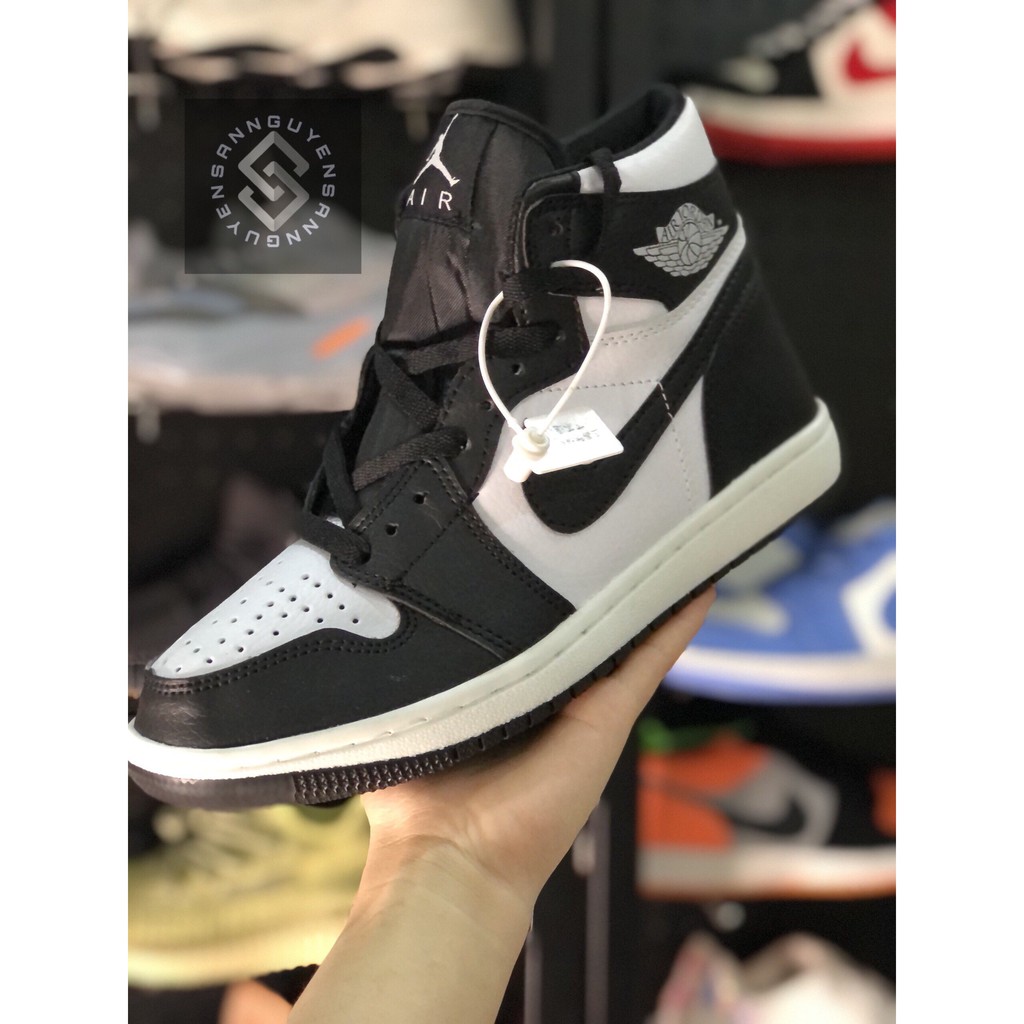 FREE SHIP [ẢNH THẬT] giày thể  thao sneaker jodan panda đen trắng, cao cổ nam nữ full box bill. by sannguyen | WebRaoVat - webraovat.net.vn