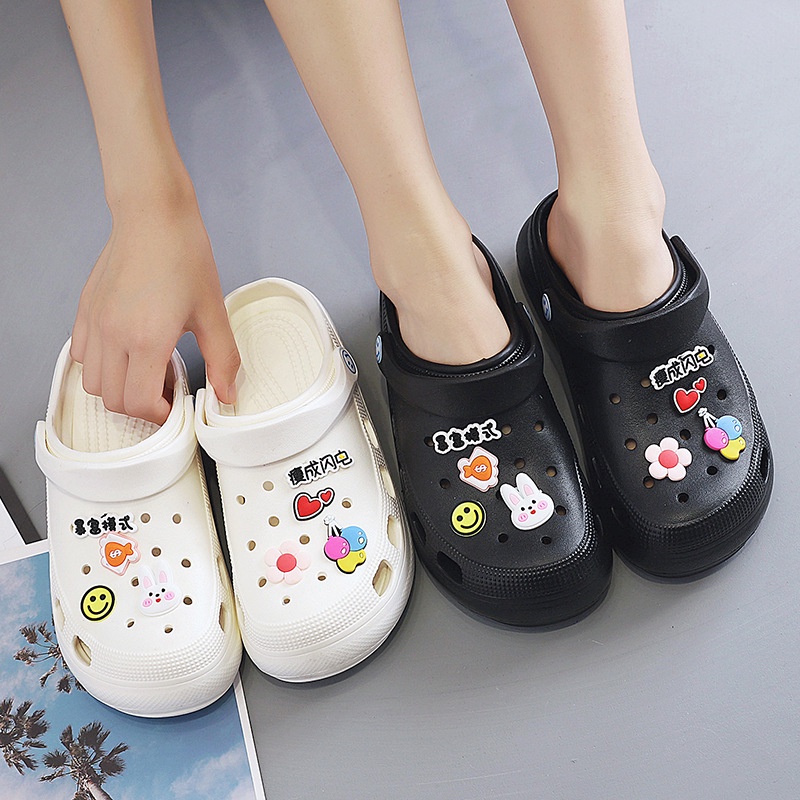 Xăng đan Cao 6cm Mũi To Thoải Mái Nhiều Màu Sắc Dễ Thương Cho Nữ