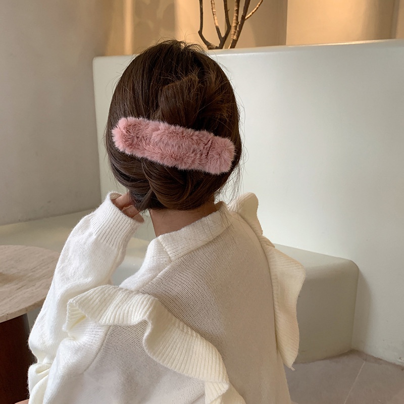 Kẹp tóc càng cua mỏ vịt phối vải nhung xinh xắn HOT TREND cho nữ