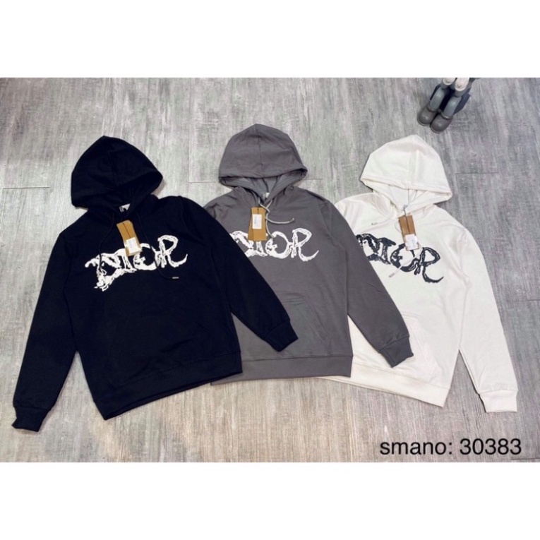 FREE SHIP  [FREE SHIP] Áo Hoodie Nam Nữ Dior Có Mũ Chất Liệu Nỉ Da Cá Cao Cấp - Áo Nỉ Thu Đông Dài Tay Dễ Phối Đồ - Bee