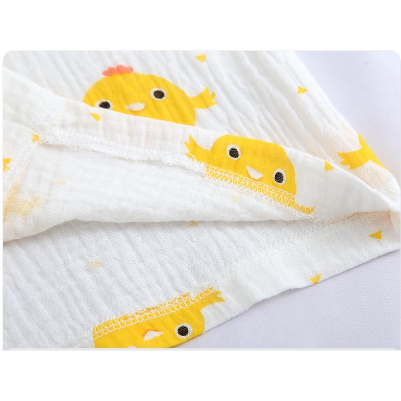 Bộ Pijama Cộc Tay Quần Dài Chất Đũi Xốp Bé Trai, Bé Gái, Họa Tiết Đáng Yêu, Đồ Bộ Trẻ Em Mặc Nhà (V458)