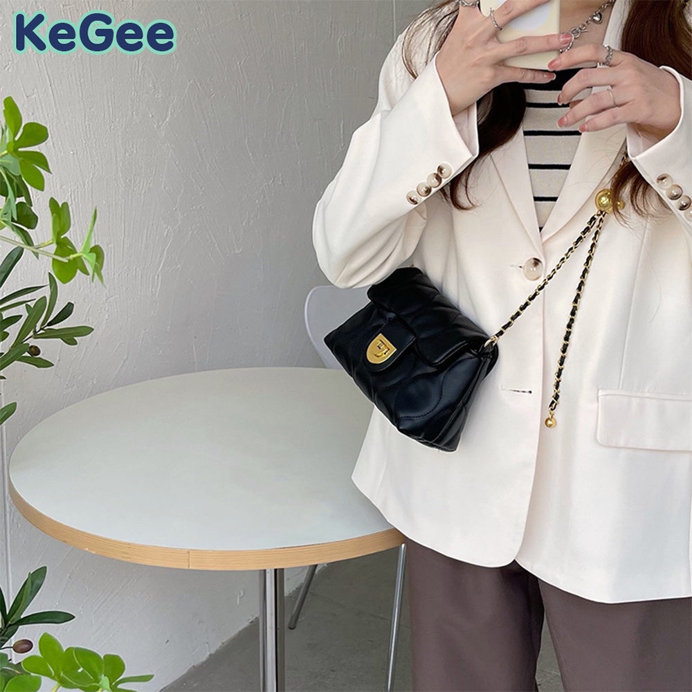 Túi Đeo Chéo Da PU Cao Cấp Phong Cách Hàn Quốc Thanh Lịch Cho Nữ